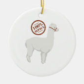 100% Alpaca Keramisch Ornament (Voorkant)