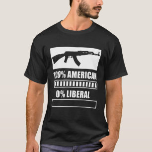 100 Amerikaans liberaal Pistool Republikeins liber T-shirt