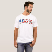 100% Amerikaans T-shirt (Voorkant volledig)