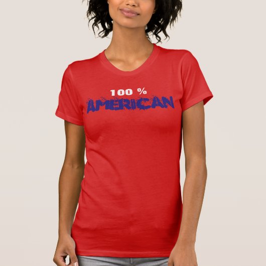 100 % Amerikaans T-shirt (Voorkant)