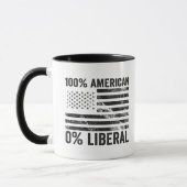 100% Amerikaanse 0% Liberale Republikeinse Amerika Mok (Links)