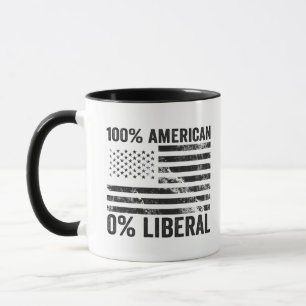 100% Amerikaanse 0% Liberale Republikeinse Amerika Mok