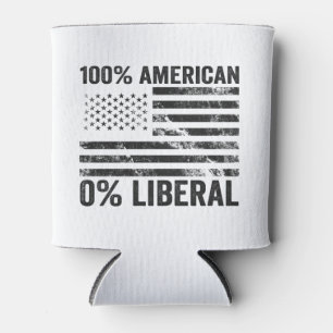 100% Amerikaanse 0% liberale republikeinse vlag Blikjeskoeler