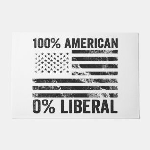 100% Amerikaanse 0% liberale republikeinse vlag Deurmat