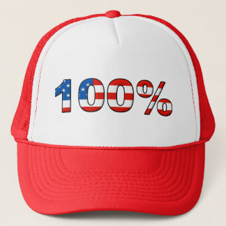 100% Amerikaanse Baseballpet Trucker Cap Hoed