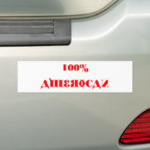 100% Amerikaanse Bumper-Sjabloon Bumpersticker (Op auto)