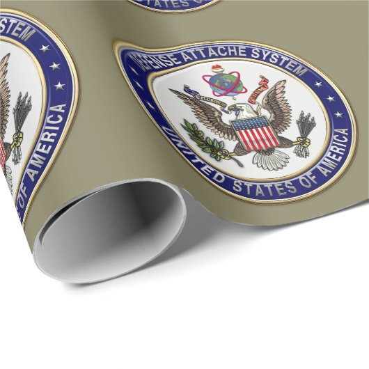 [100] Amerikaanse Defensieattaché System (DAS) Emb Cadeaupapier (Rol Hoek)