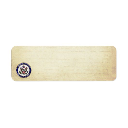 [100] Amerikaanse Defensieattaché System (DAS) Emb Etiket (Voorkant)