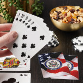 [100] Amerikaanse Defensieattaché System (DAS) Emb Pokerkaarten (Insitu)