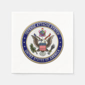 [100] Amerikaanse Defensieattaché System (DAS) Emb Servetten (Voorkant)