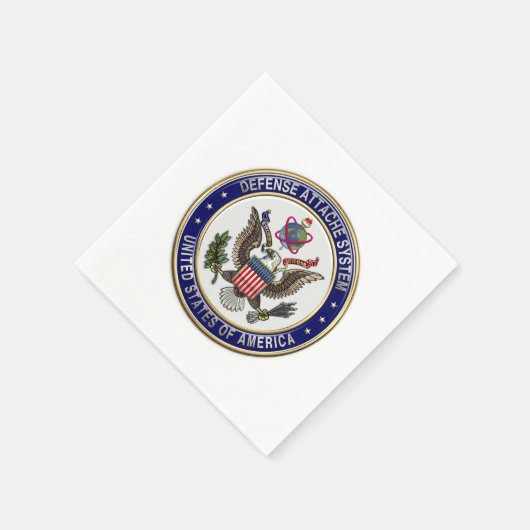 [100] Amerikaanse Defensieattaché System (DAS) Emb Servetten (Hoek)