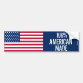 100% Amerikaanse Made Bumpersticker (Voorkant)
