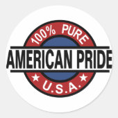 100% Amerikaanse pride stickers (Voorkant)