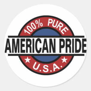 100% Amerikaanse pride stickers