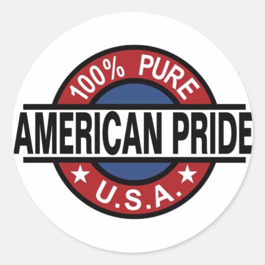 100% Amerikaanse pride stickers (Voorkant)