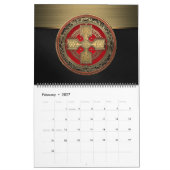 [100] Ancient Celtic Sacred Gold Knot Cross Kalender (Feb 2027)