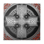 [100] Ancient Celtic Sacred Silver Knot Cross Tegeltje (Voorkant)