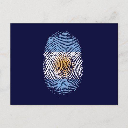 100% Argentijnse DNA-vingerafdruk Argentijnse vlag Briefkaart (Voorkant)