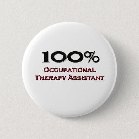 100 % assistent bij de bedrijfsgeneeskunde ronde button 5,7 cm (Voorkant)