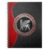 [100] Assyrian Winged Bull - Silver Lamassu Notitieboek (Voorkant)