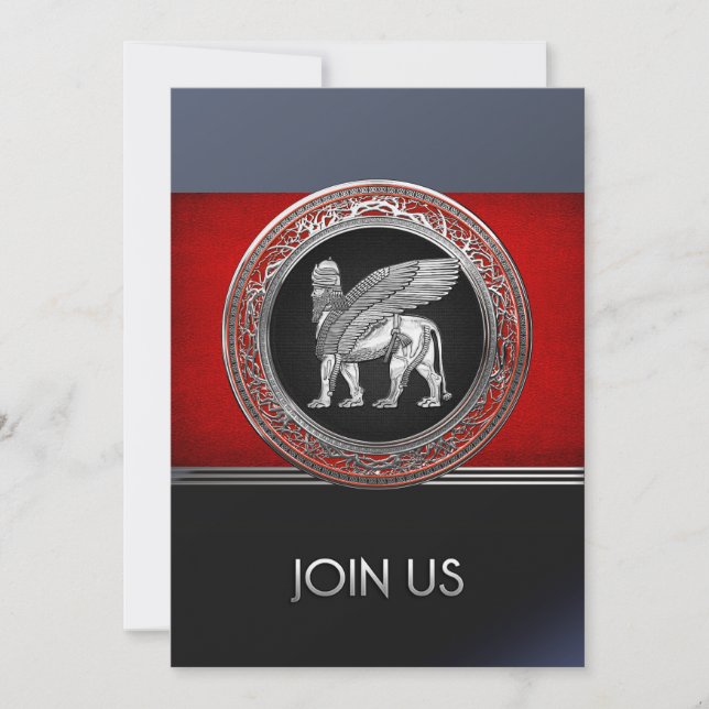 [100] Assyrische scharnieren - Silver Lamassu (Voorkant)