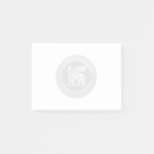 [100] Assyrische scharnieren - Silver Lamassu Post-it® Notes (Voorkant)