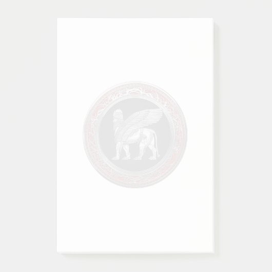 [100] Assyrische scharnieren - Silver Lamassu Post-it® Notes (Voorkant)