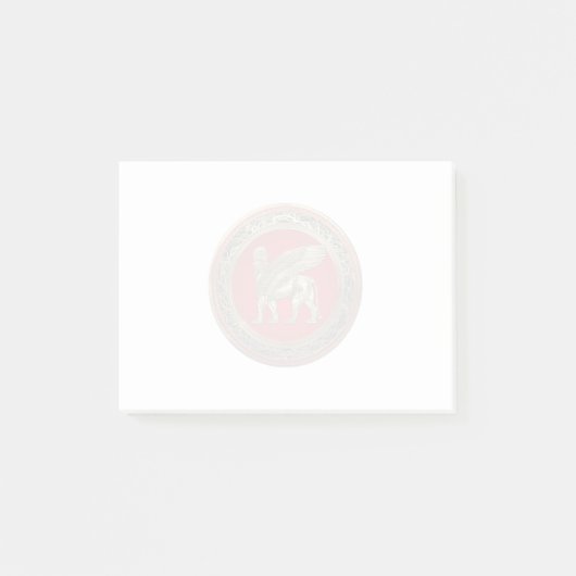 [100] Assyrische vleugelvleugel Lion - Gold Lamass Post-it® Notes (Voorkant)