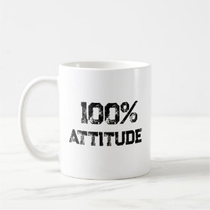 100% ATTITUDE – Aanpasbaar kantoorcadeau voor zelf Koffiemok