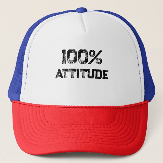 100% ATTITUDE –  Kantoor Gift voor Confi Trucker Pet (Voorkant)
