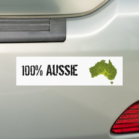 100% Aussie Bumpersticker (Op auto)