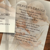 100 Baby Funeral Memorial Photo Prayer Cards Visitekaartje