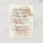 100 Baby Funeral Memorial Photo Prayer Cards Visitekaartje (Achterkant)
