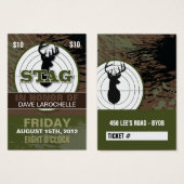 100  Bachelor / Stag Tickets Visitekaartje (Voorkant /achterkant)