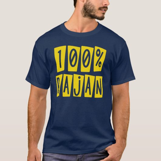 100% bajan t-shirt (Voorkant)
