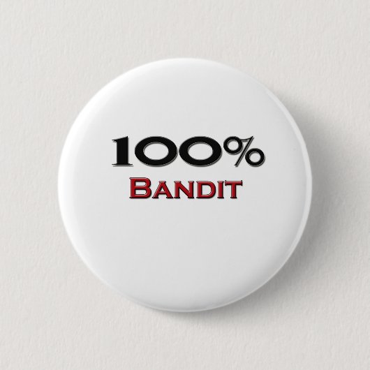 100 % bandit ronde button 5,7 cm (Voorkant)