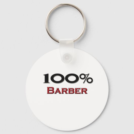 100 % Barber Sleutelhanger (Voorkant)