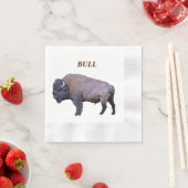 100 Bedacht Cocktail papieren servetten w / buffal (Insitu)