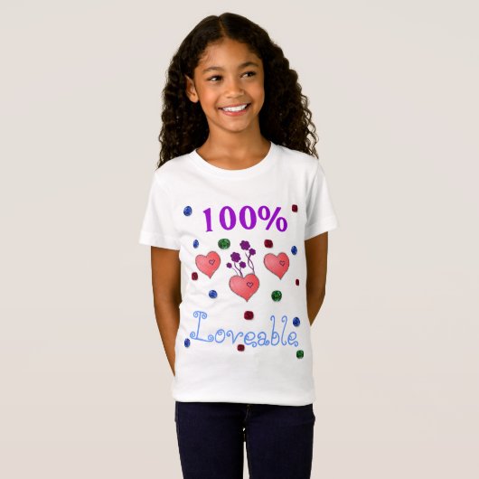 100% beminnelijk t-shirt (Voorkant volledig)