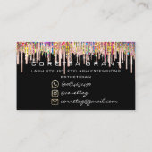 100 Benoemingsherinnering Holografen Glitter-schij Visitekaartje (Achterkant)