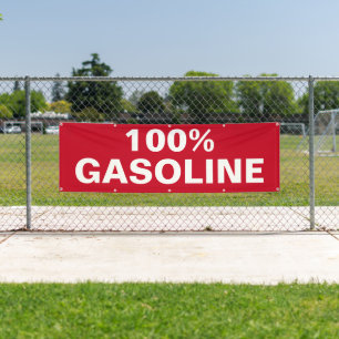 100% benzine Business Outdoor Aangepaste banner