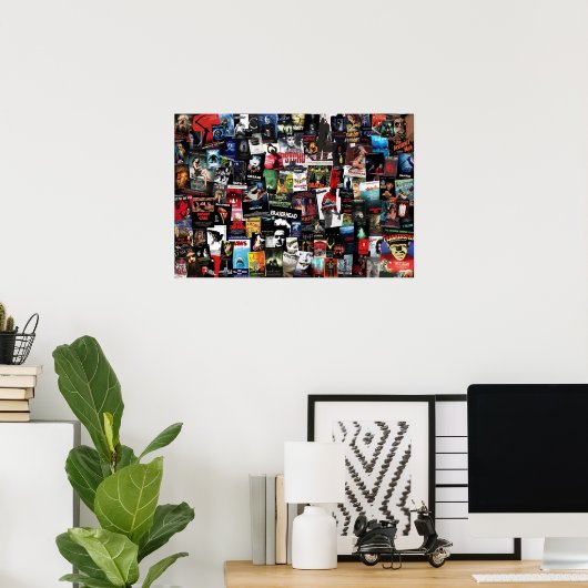 100 Beste Horror-films van All Time Collage Poster (Thuiskantoor)