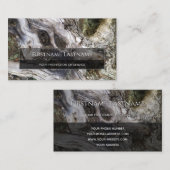 100% bijtak natuurlijke houten rechthoek visitekaartje (Voorkant / Achterkant)