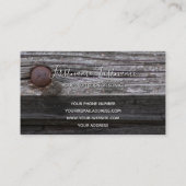 100% bijtende natuurlijke organische houten monogr visitekaartje (Achterkant)