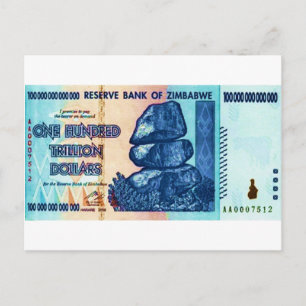 100 biljoen redenen briefkaart