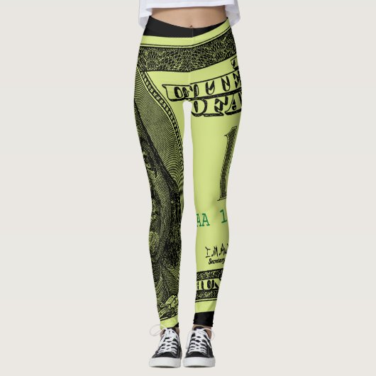 100 Bill Grafisch Leggings (Voorkant)