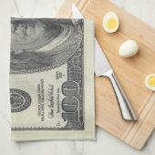 $100 Bill Kitchen Towel Theedoek (Quarter Fold)