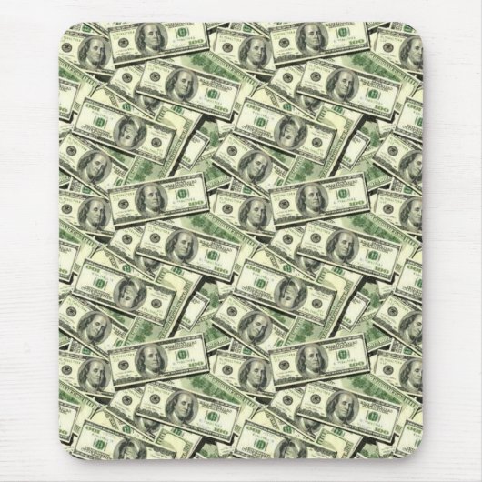 $100 Bills Money Mousepad Muismat (Voorkant)