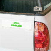 100% biologisch bumpersticker (Op Truck)