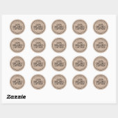 100% Biologisch Katoen Milieuvriendelijk Ronde Sticker (Vel)